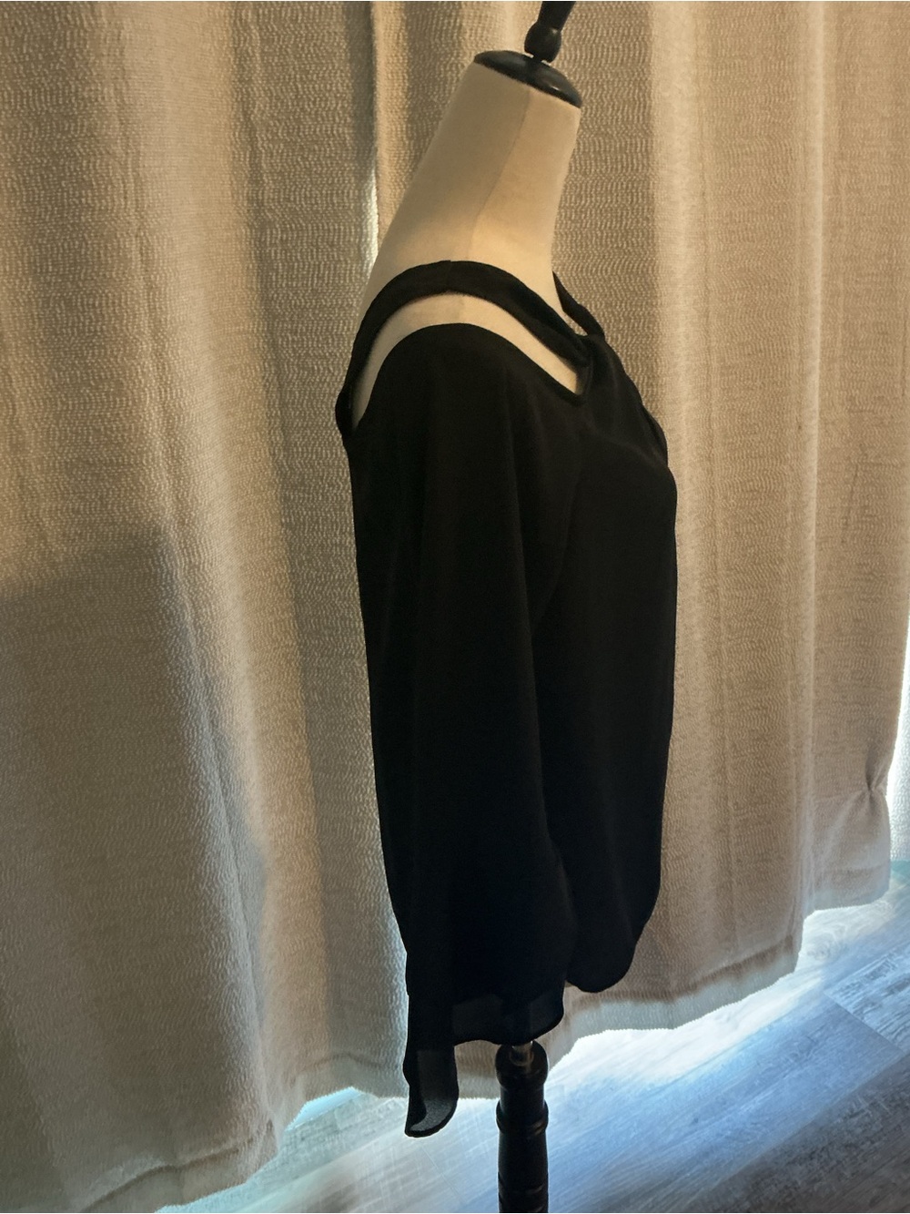 H by Halston Cold Shoulder Elegant Blouse - Picture 13 of 16